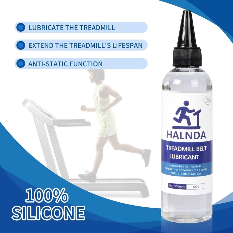 HALNDA Treadmill Lubricant for Belt,100% 4 Ounce Silicone Treadmill Oil Belt Lubricants/Lubes,Suitable for All Kinds of Treadmills - Image 2